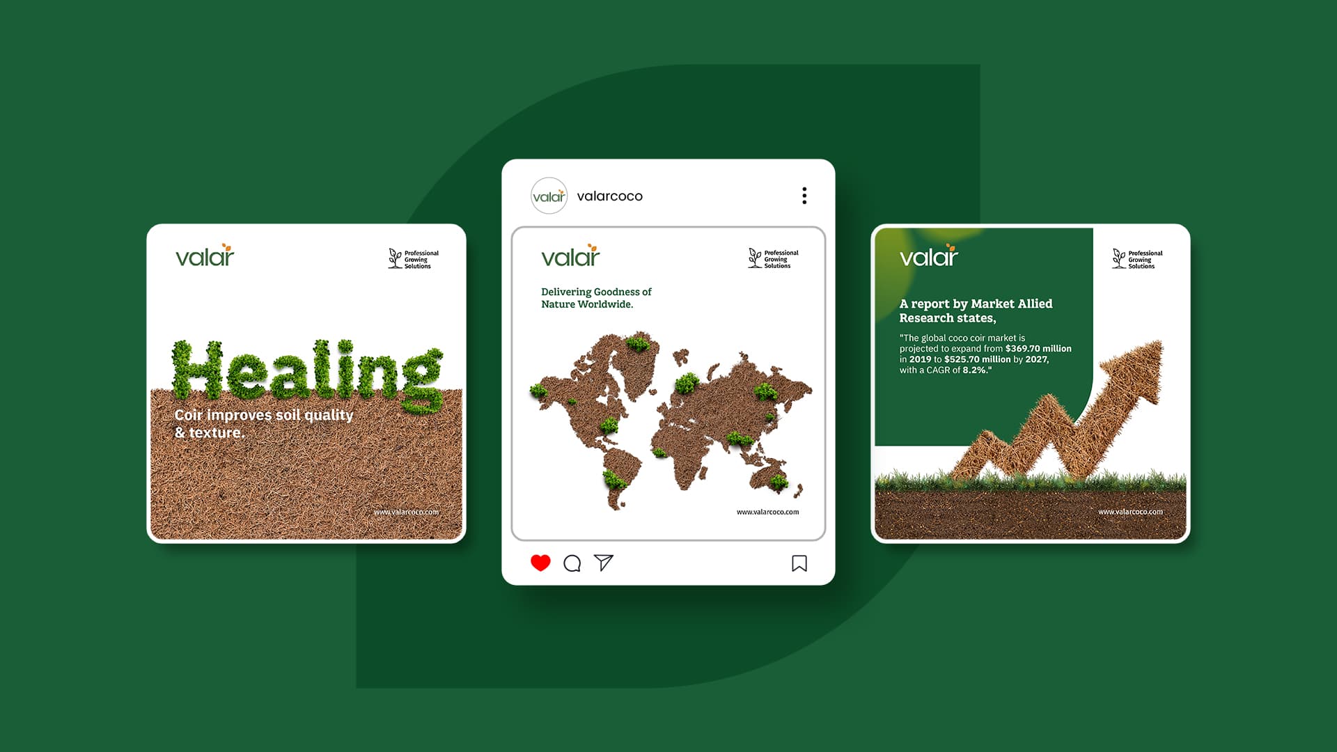 Social Media Images For Valar By Litmus Branding