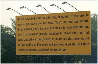 Mumbai Traffic Billboard