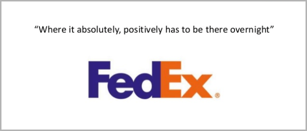 Unique selling proposition example FedEx