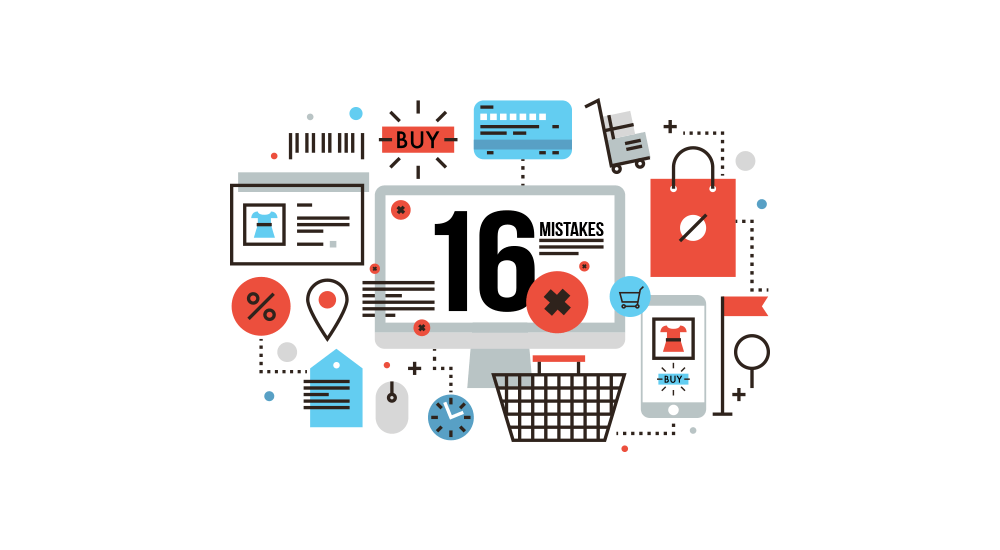 16 Mistakes to Avoid while Designing and Developing an Ecommerce Website