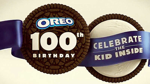 Oreo 100th birthday logo