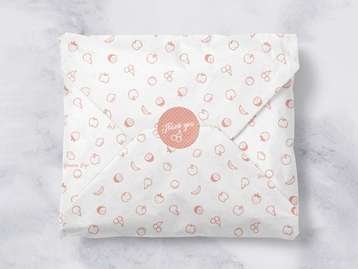 Tissue paper packaging design for e-commerce business 