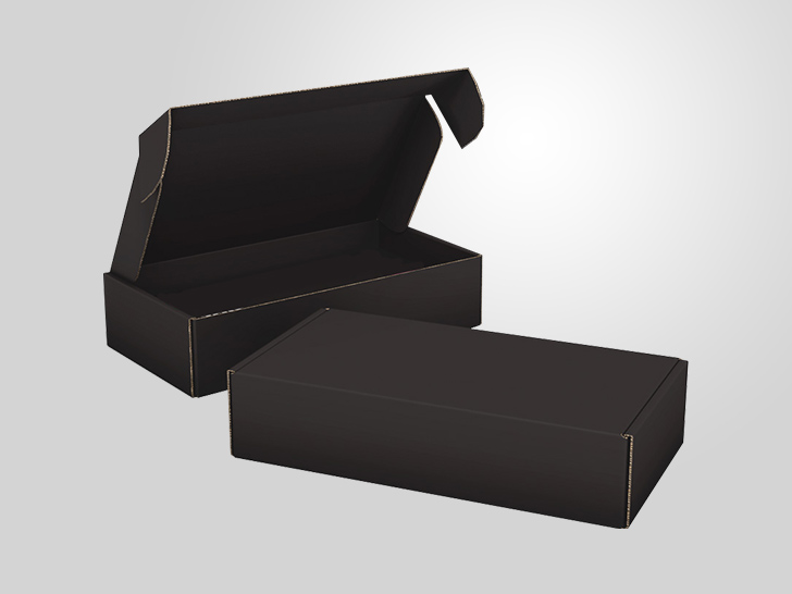 Black color mailer box for e commerce packaging