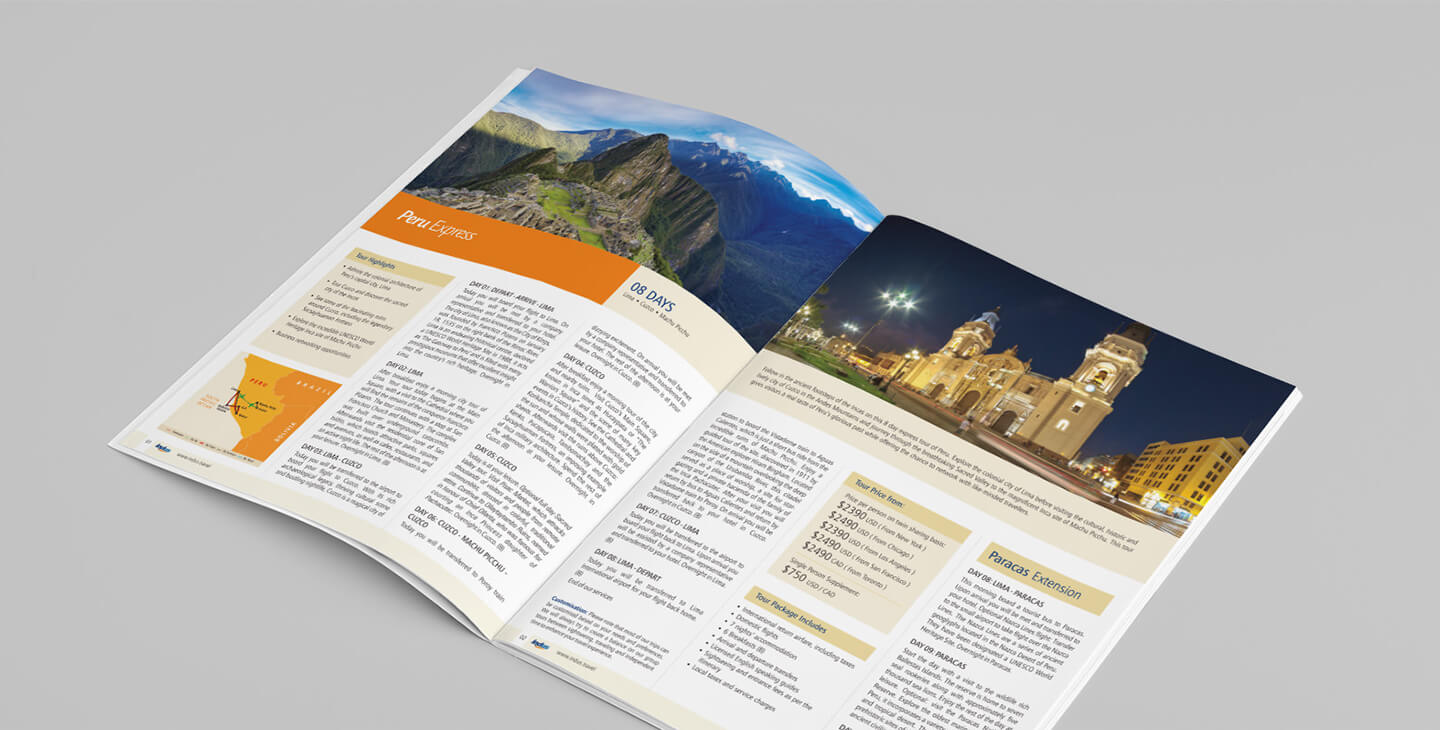 travel agency brochure design 