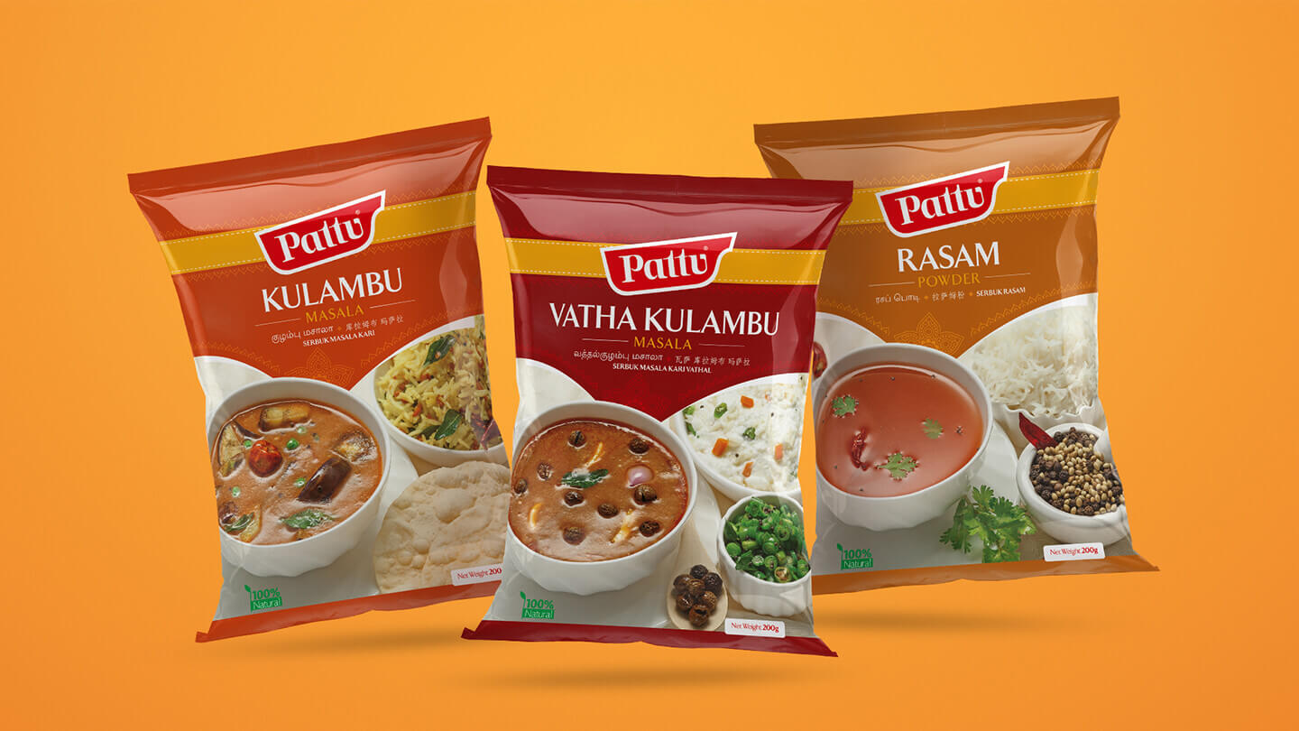 masala packet packaging