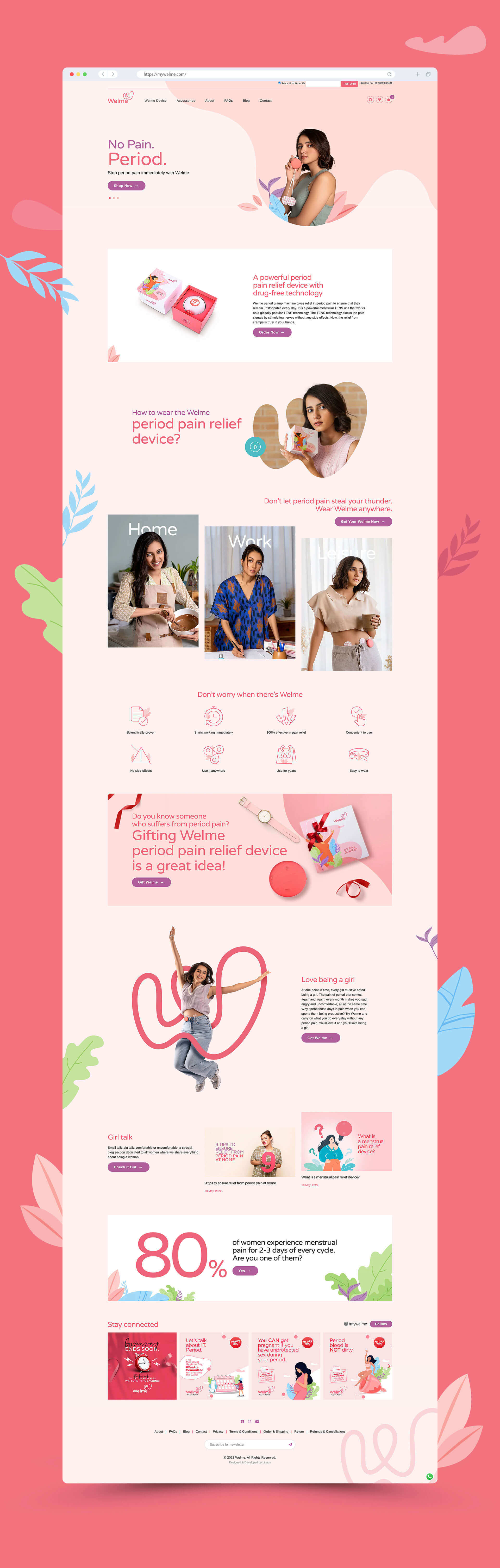 wellness website design 