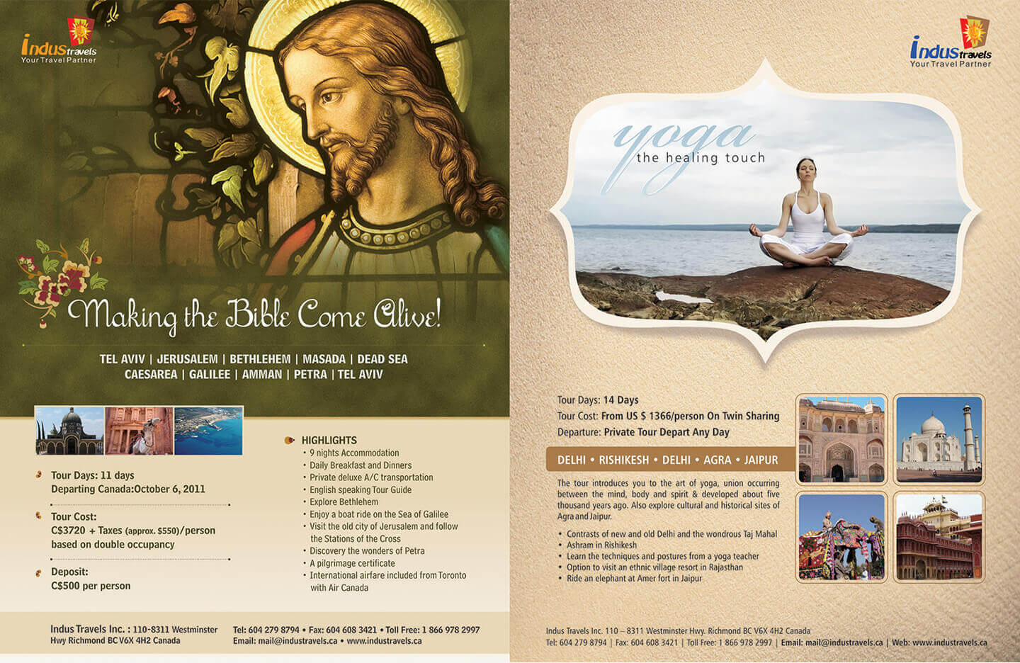 travel package flyer design  