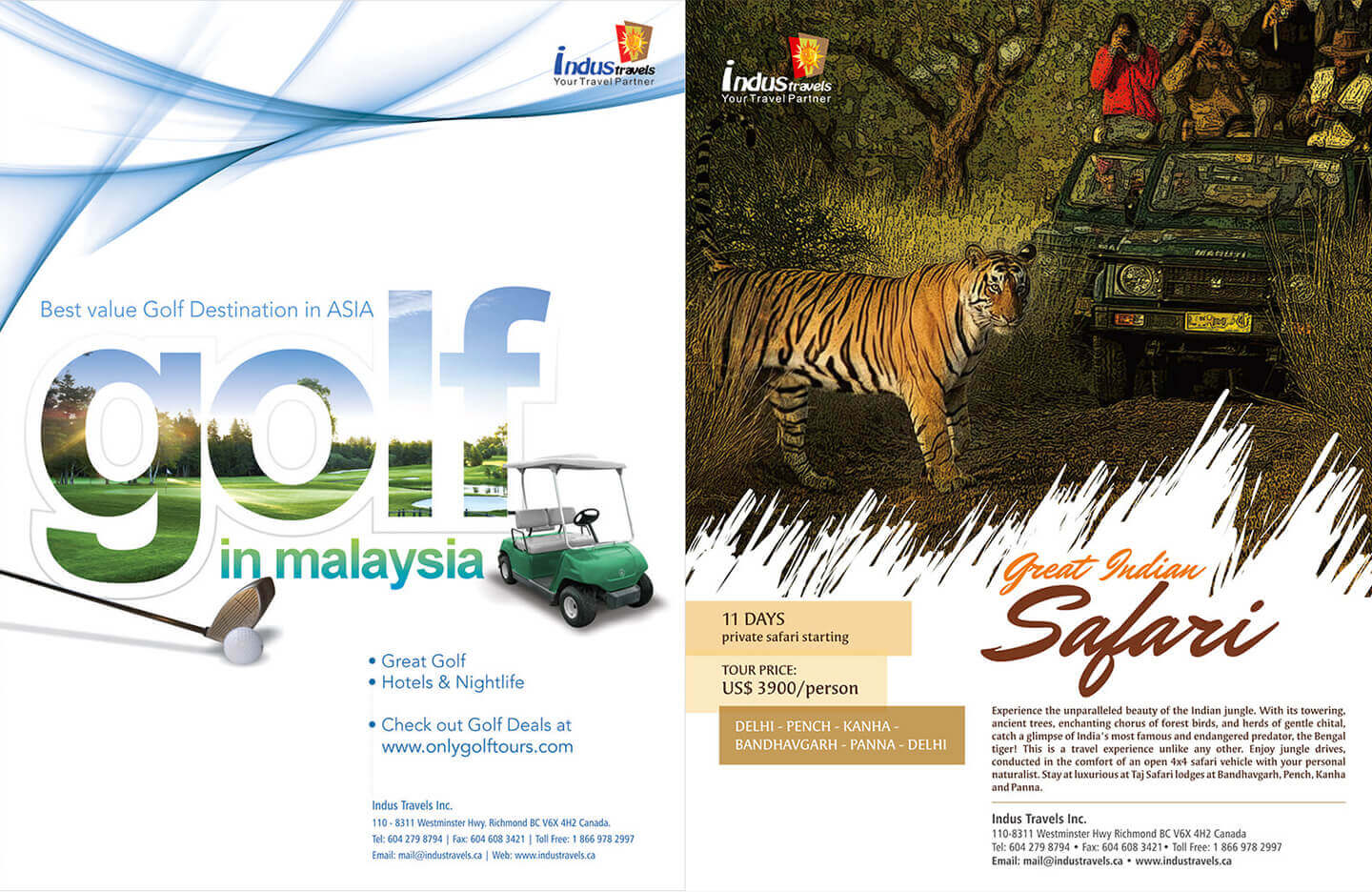 international tour package flyer  