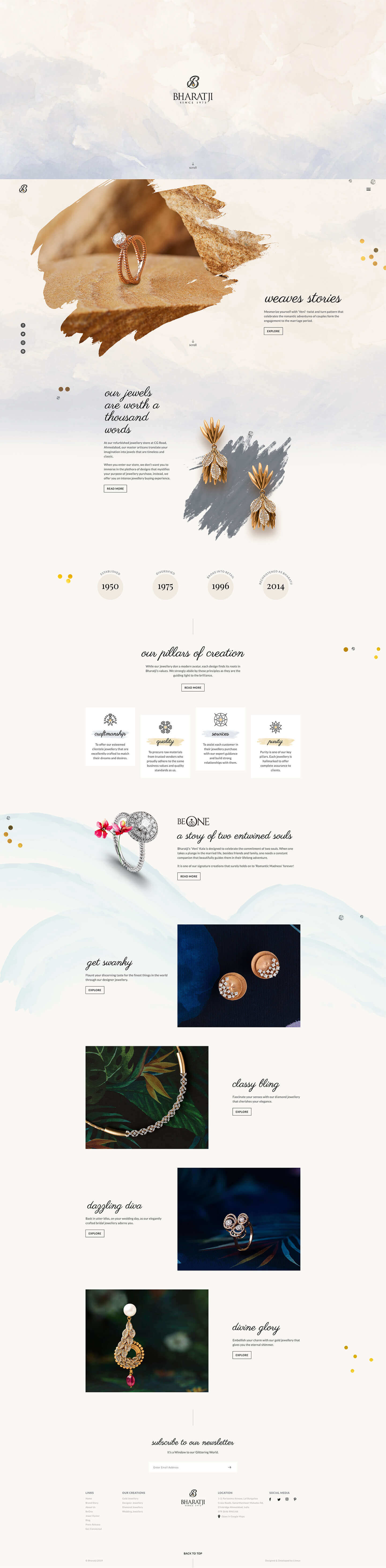 jewellery website design