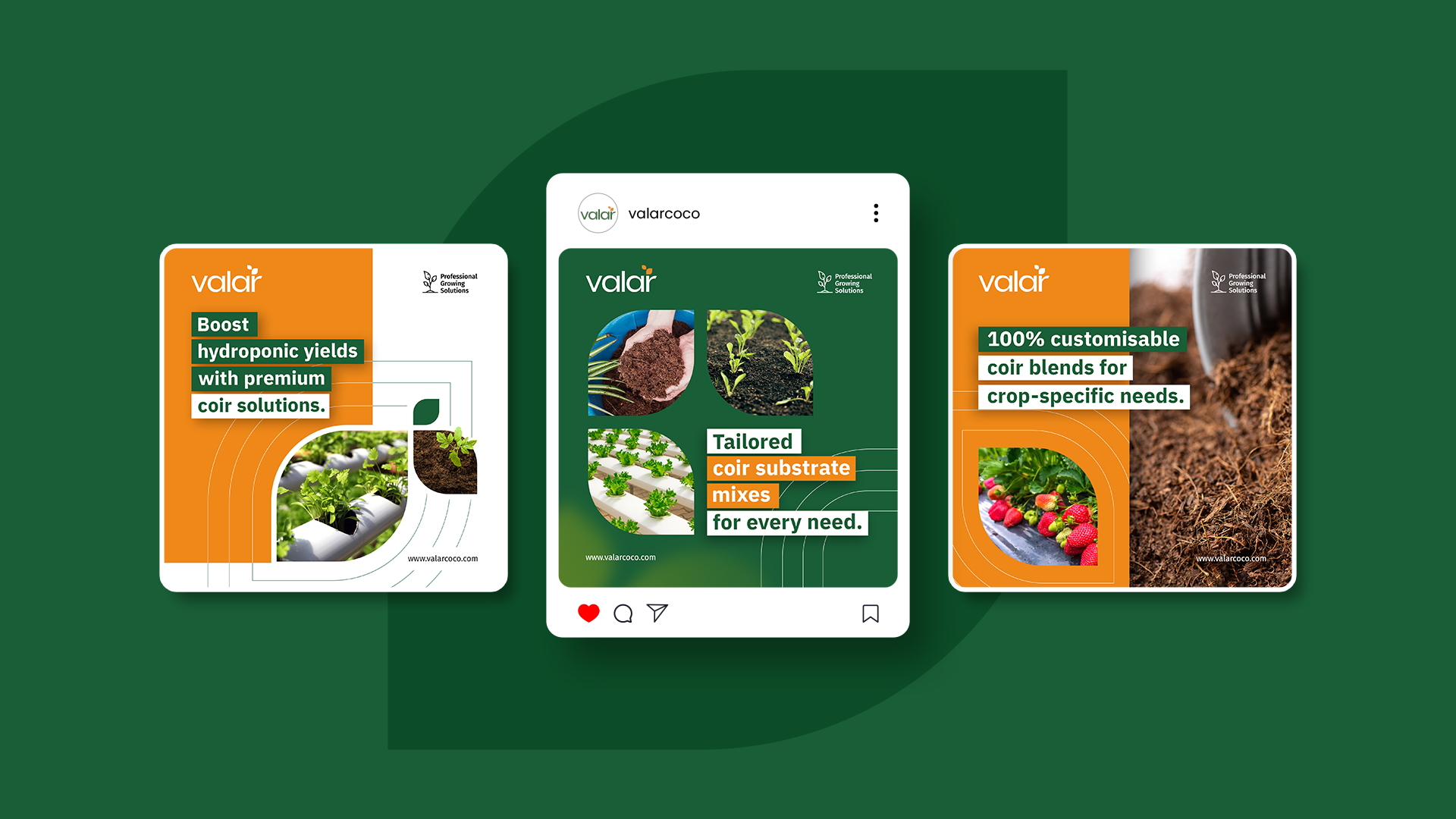 Social Media Images For Valar By Litmus Branding