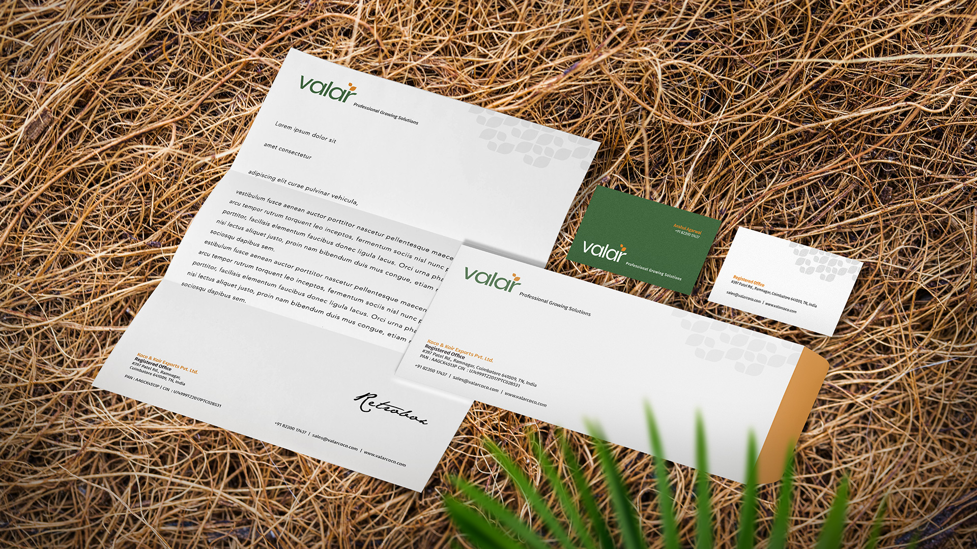 Branding Collaterals For Valar By Litmus Branding