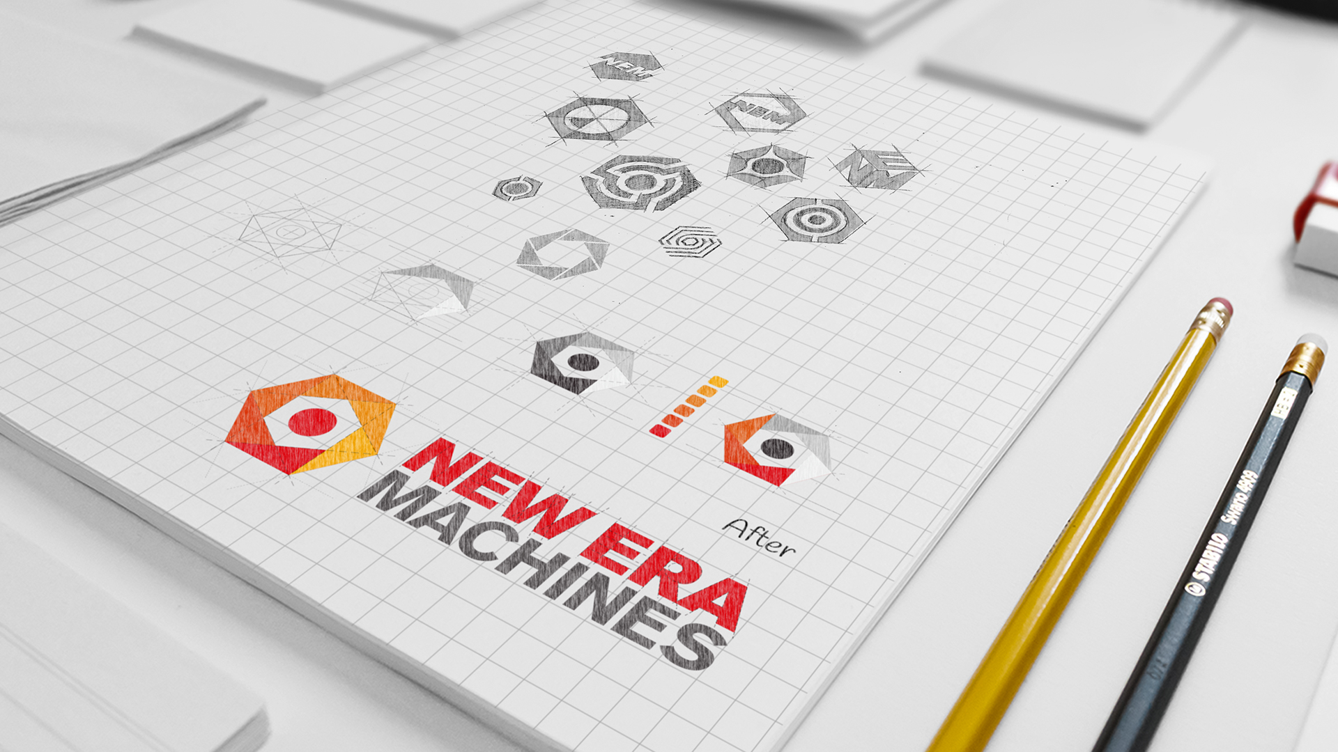 Logo sketch concept banner design