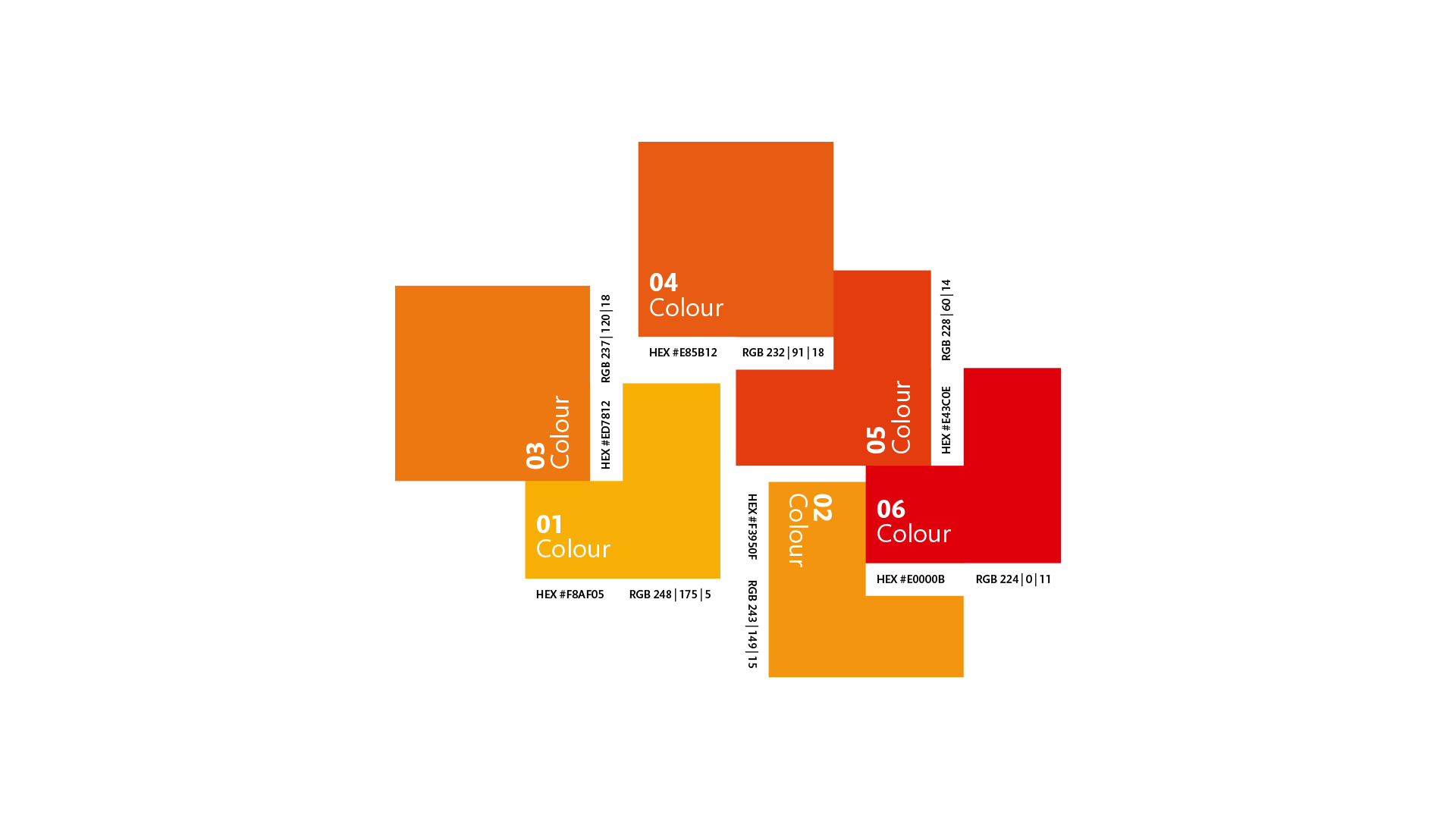 Logo color palette design presentation